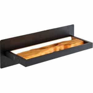 Brilliant LED-Wandleuchte Chaumont 35 cm Schwarz und Holz