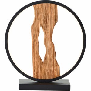 Brilliant LED-Tischleuchte Chaumont 28 cm Schwarz und Holz