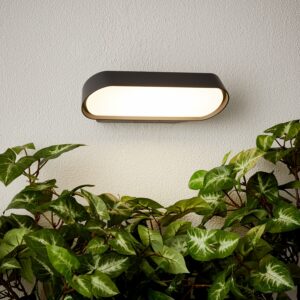 Brilliant LED-Außenwandleuchte Samira Schwarz matt 7 cm x 25 cm x 13 cm