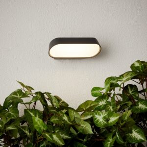 Brilliant LED-Außenwandleuchte Samira Schwarz matt 6 cm x 18 cm x 12 cm
