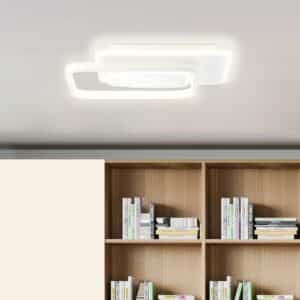 Brilliant LED-Wand- und Deckenleuchte Geron 31 cm x 31 cm Weiß