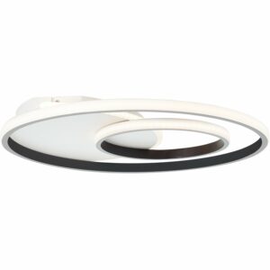 Brilliant LED-Deckenleuchte Merapi Rund Ø 51 cm Weiß und Schwarz