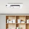 Brilliant LED-Deckenleuchte Rezia 45 cm x 40 cm Weiß und Schwarz