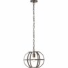 Brilliant Pendelleuchte Basia 35 cm Schwarz Stahl