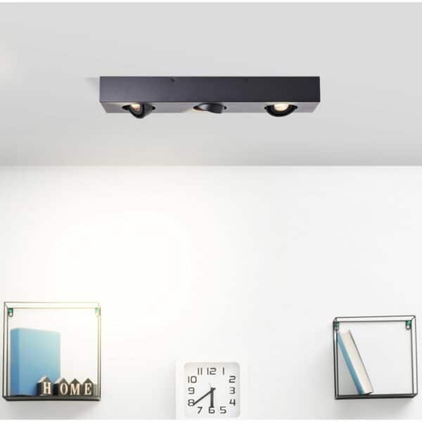 Brilliant LED-Deckenleuchte Doro 3-flammig Schwarz