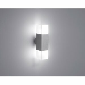 Trio LED-Außenwandleuchte Hudson 2-flammig Titanfarben E14 4 W