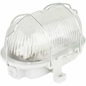 LED-Kellerlampe 5 W Strukurglas 400 lm Grau