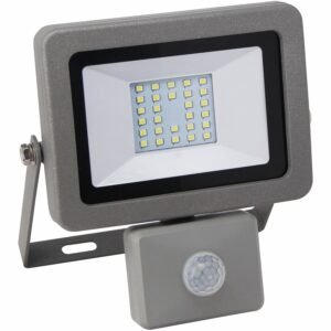 LED-Außenleuchte mit Sensor Fluter Flare 20 W Silber