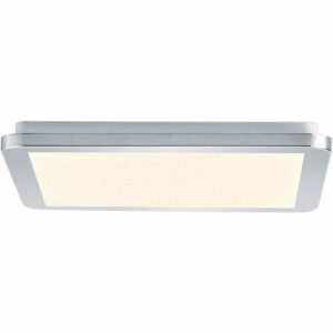 Trio LED-Deckenleuchte Cesar Chrom 30 cm x 30 cm