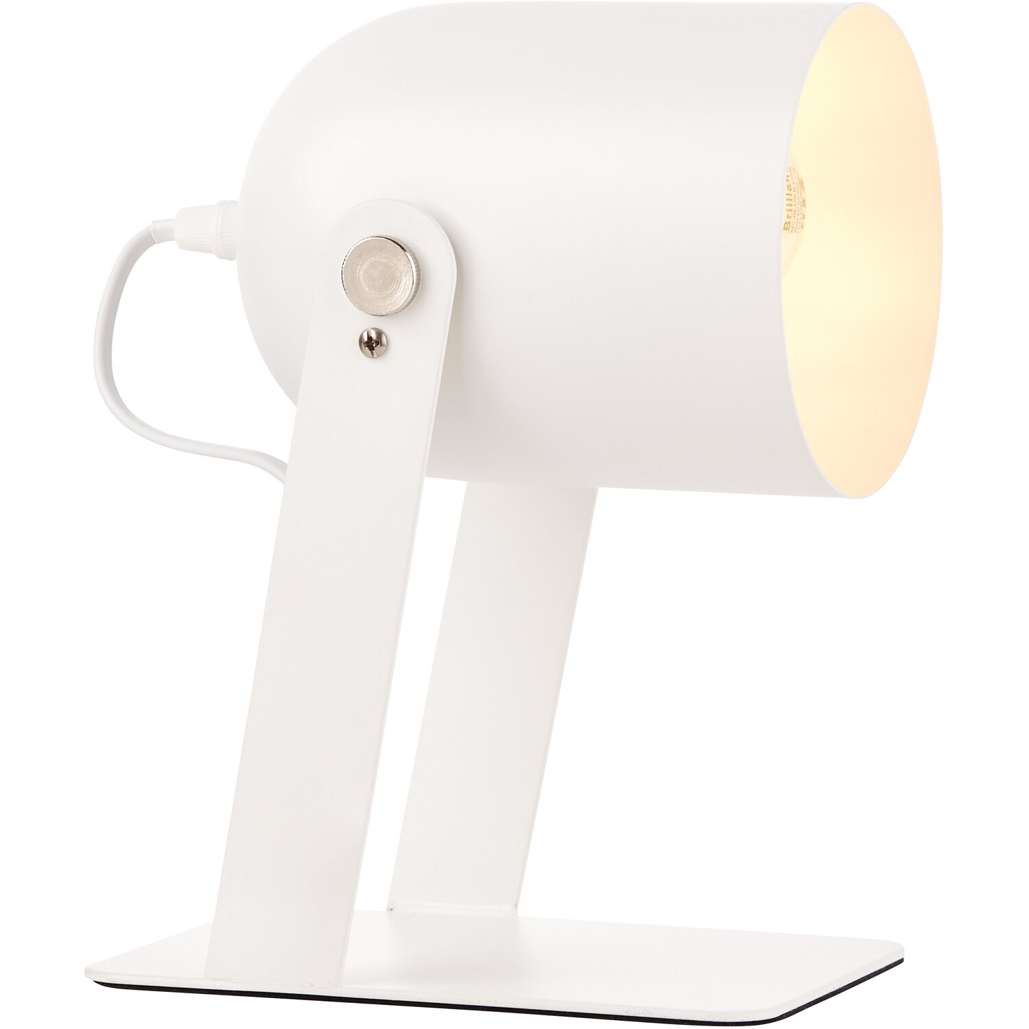 Brilliant Tischlampe Yan E27 Weiß 29 cm