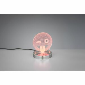 LED-Schreibtischlampe Smiley Chrom 1-flammig 3
