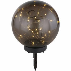 Globo LED-Solaraußenleuchte Kugel Ø 20 cm mit Lichterkette 30-flammig