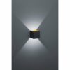 Trio LED-Wandlampe Louis Schwarz matt 1-flammig 4