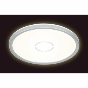 Briloner LED-Deckenleuchte Free ultraflach Weiß-Silber