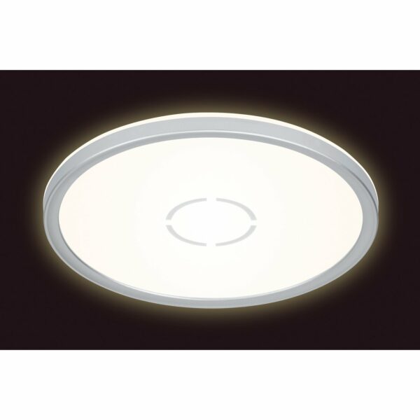 Briloner LED-Deckenleuchte Free ultraflach Weiß-Silber