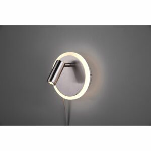 Trio LED-Wandleuchte Jordan Nickel Matt Metall