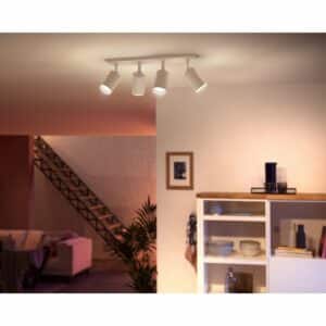 Philips Hue White Spot Fugato 4 flg. Weiß 4 x 350 lm Bluetooth