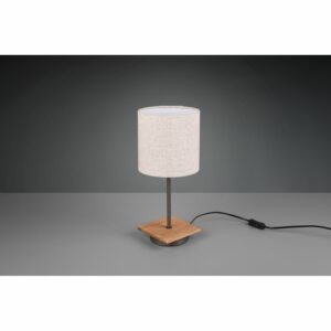 Trio Tischlampe Elmau Nickel antik-Holz-Weiß