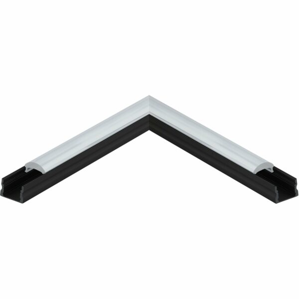 Eglo Alu Eckverbinder für LED-Aufbauprofil 3 Schwarz Corner Connector