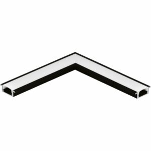 Ego Alu Eckverbinder für LED-Einbauprofil  1 Schwarz Corner Connector