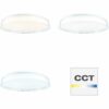 Smarte LED-Deckenleuchte Leanna Weiß/Transparent Ø 41 cm