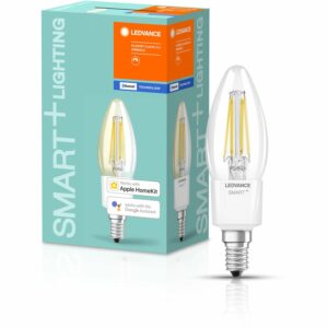 Ledvance Smart+ Bluetooth LED-Lampe klassische Kerzenform Filament klar E14/4W