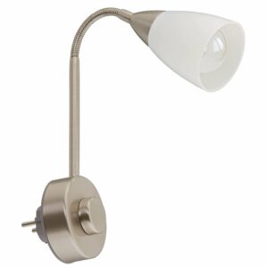 Briloner Steckerspot Fiche Nickel matt mit Dimmer