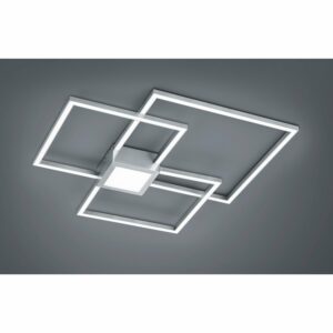 Trio LED-Deckenlampe Hydra Nickel matt 1-flammig 38 W