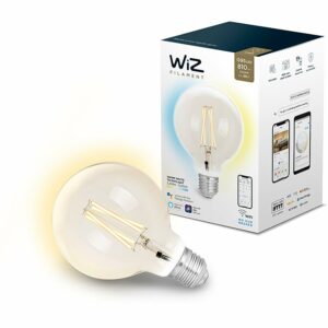 WiZ Smart LED-Leuchtmittel Wifi Filament Clear G95 E27 7 W