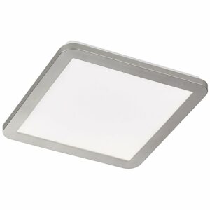 Fischer & Honsel LED-Deckenleuchte Gotland 1x 15 W Weiß-Nickel 2100 lm Eckig