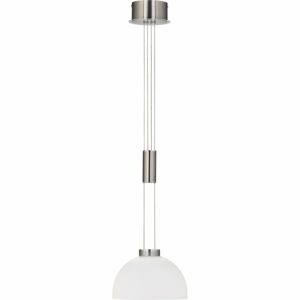 Fischer & Honsel LED-Pendelleuchte Avignon 1x 9 W Weiß-Nickel 1000 lm