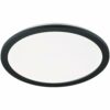 Trio LED-Deckenleuchte Camilla 400 mm x 30 mm Schwarz Matt