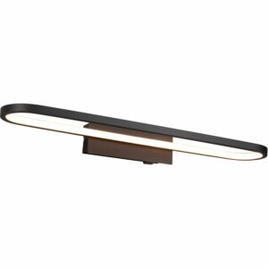 Trio LED-Wandleuchte Gianni 80 mm x 600 mm x 150 mm Schwarz Matt