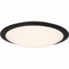 Trio LED-Deckenleuchte Umberto 100 mm x 420 mm x 420 mm Schwarz Matt