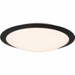 Trio LED-Deckenleuchte Umberto 100 mm x 420 mm x 420 mm Schwarz Matt