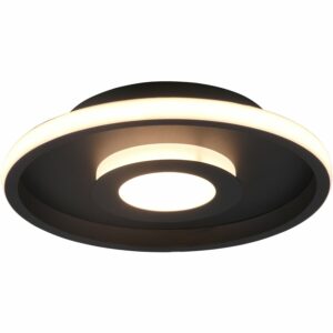 Trio LED-Deckenleuchte Ascari 68 mm x 300 mm x 300 mm Schwarz Matt