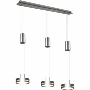 Trio LED-Pendelleuchte Franklin 1.500 mm x 850 mm x 140 mm Nickel Matt