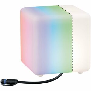 Paulmann Outdoor P&S Lichtobjekt Cube Weiß IP67 RGBW 24V ZigBee