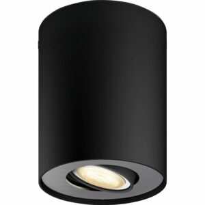 Philips Hue Spot 1-flg. White Ambiance Pillar Schwarz 250 lm inkl. Dimmer