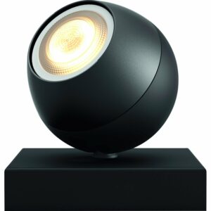 Philips Hue Spot 1-flg. White Ambiance Buckram Schwarz 250 lm