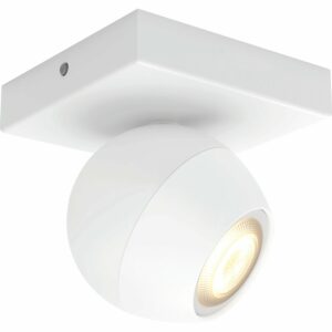 Philips Hue Spot 1-flg. White Ambiance Buckram Weiß 250 lm inkl. Dimmer