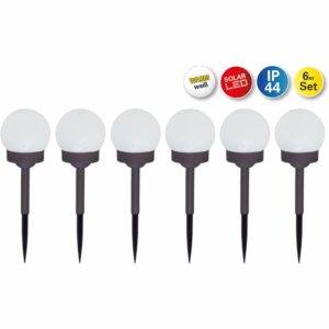 Näve LED-Kugelerdspiess 6er-Set