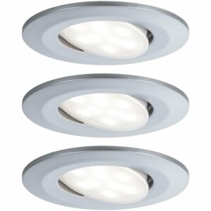 Paulmann LED Einbauleuchte Calla rund 3x6W  Chrom matt schwenkbar 4000K IP65