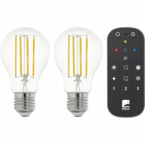 Eglo LED-Leuchtmittel Zigbee Klar 2er-Set mit Fernbedienung 6 W E27