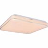Globo LED-Deckenleuchte Lassy 35 x 35 cm Metall Weiß