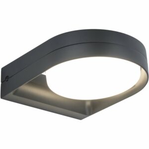 Lutec LED-Außenwandleuchte Fele 1.000 lm 5 x 16 x 20 cm Anthrazit