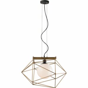 Luce Design Pendelleuchte Abraxas 1-flammig Gold-Schwarz 29