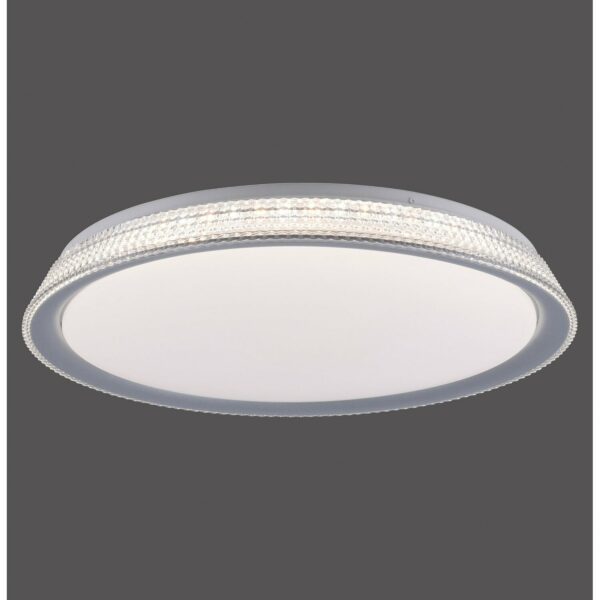 Leuchten Direkt LED-Deckenleuchte Kari Silber Ø 51 cm